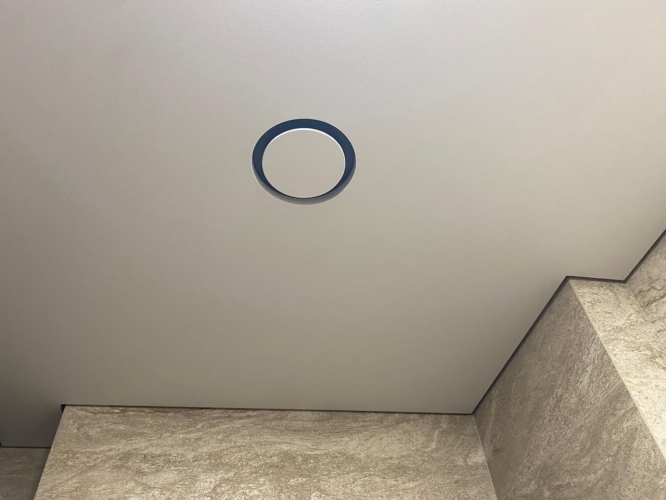 Теневой магнитный диффузор с вентилятором для потолков из гипсокартона 125 мм